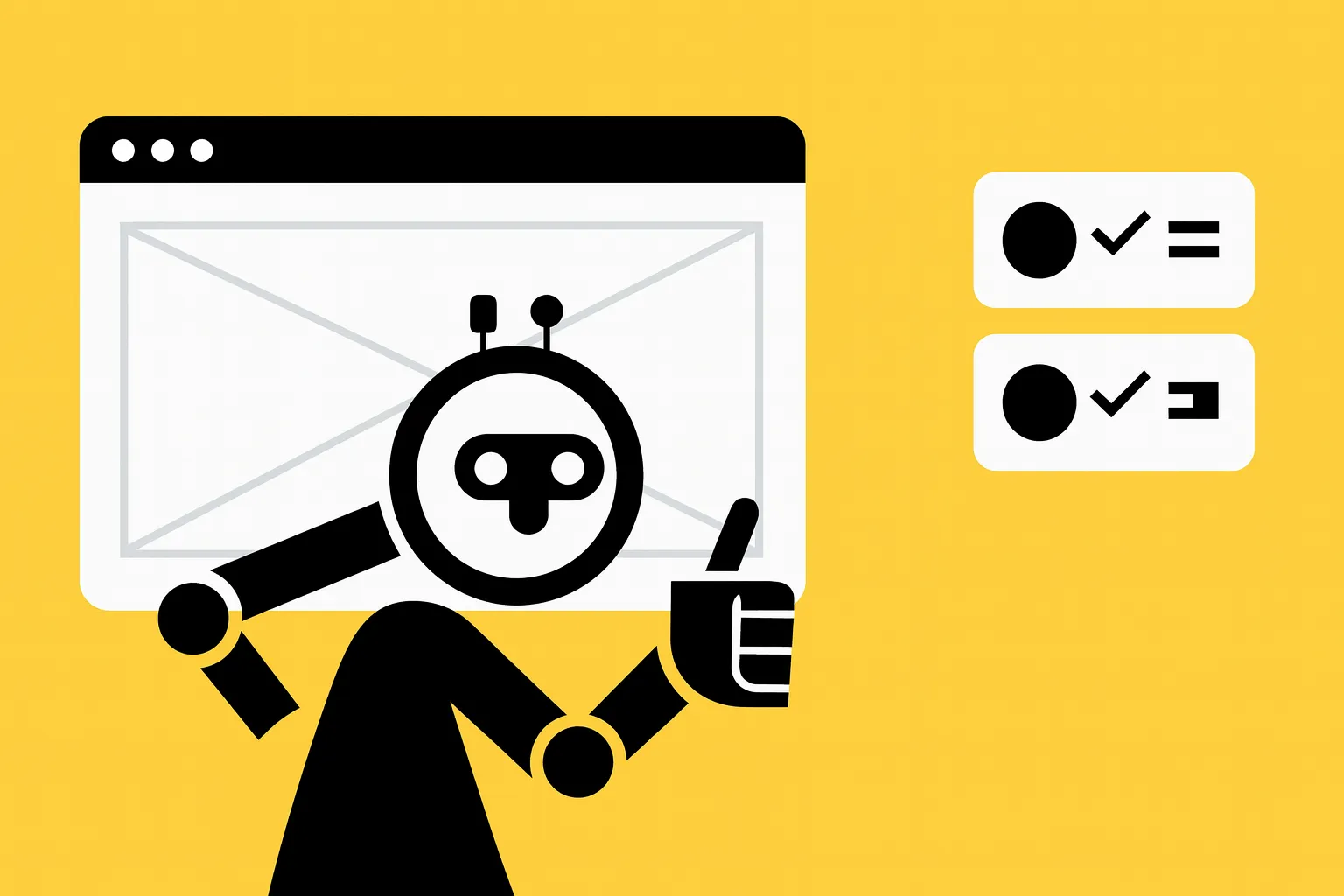 Theo robot comparing website builders for small businesses