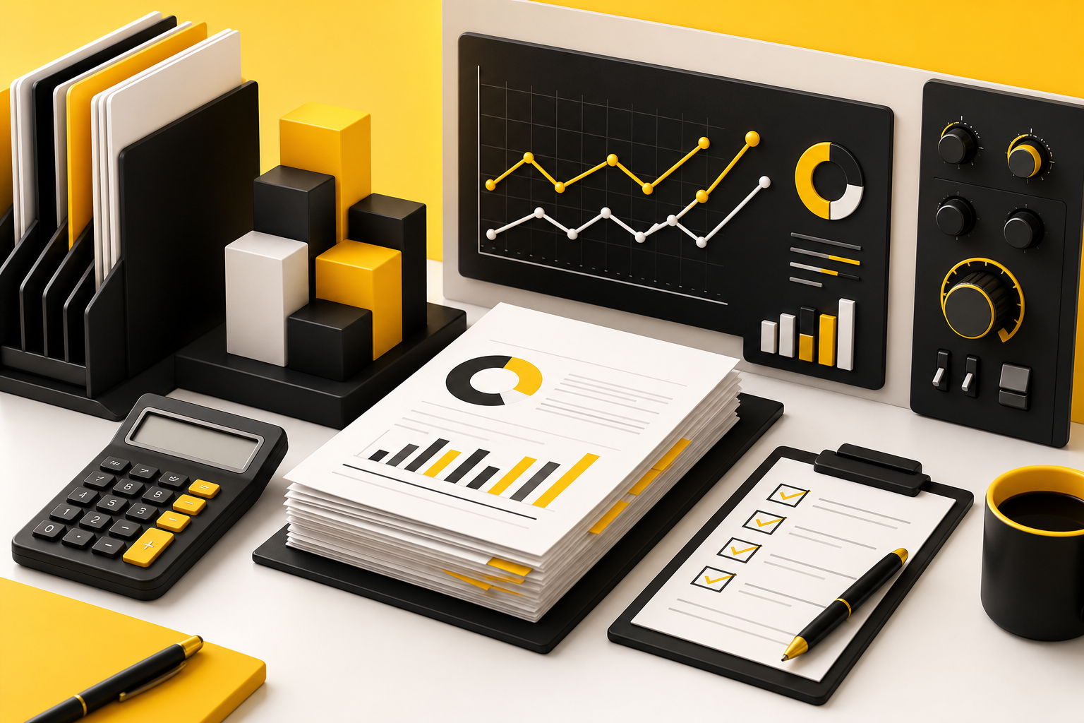 Controller role with finance reports, close checklist, and accounting controls